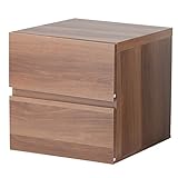 ユニットBOXラック ( コンビネーションラック ) 2段 引き出し付き 幅39cm×高さ39cm UNB-2SD2BR ブラウン