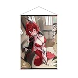 アルジャーノンプロダクト 勝利の女神:NIKKE B2タペストリー レッドフード:ナンセンスレッド スウェード製