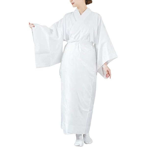 Amazon | 駒絽長襦袢 反物 正絹 -3- エバー・ホワイト 白 絹100