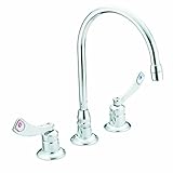 Moen 8225 Commercial M-Dura Widespread Kitchen Faucet 2.2 gpm, Chrome [並行輸入品]