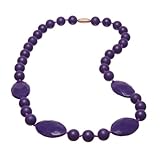 Jelly Strands Bleckley Baby Teething Necklace Plum by Jelly Strands
