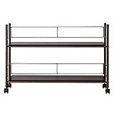 山善(YAMAZEN) 収納ラック ベッドのヘッドボードにもなる すき間収納ラック キャスター付き ダークブラウン HBW9020MBRMBR