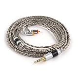 Linsoul Tripowin Zonie IEMマイク付きケーブル、1.2mロングイヤホン、16芯銀メッキイヤホン、有線イヤホン用インイヤーモニター Type-C/3.5MMプラグが搭載 MMCX、2PIN、埋め込み式2PINコネクタタイプ 見た目は洗練されハイエンドイヤホンアップグレードケーブル (Type-c, MMCX)