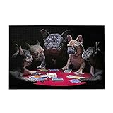 パズル フレンチブルドッグ アート 犬柄 木製 1000ピース ジグソーパズル キャラクター パズル 減圧 レジャー 萌えグッズ プレゼント グッズ 子供 大人 初心者向け おしゃれ プレゼント 75x50cm zc10