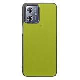 LOOF CASUAL-SHELL レザー 薄型 スマホケース for motorola moto g64 5G / g64y 5G 用 ケース カバー ストラップホール シンプル 耐衝撃 軽量 [ライムグリーン]