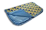 Caught Ya Lookin' Reversible Baby Blanket, Blue/Yellow Dots by Caught Ya Lookin'