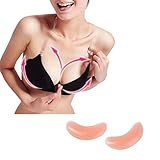 Women's Invisible Push-up Silicone Gel Bra Inserts Breast Enhancer Pads(Moon) by U&M2