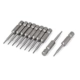 uxcell　トルクスドライバービット　79g　トルクス　磁気　50mm　3mm　T5 チップ