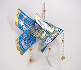 Thai Handmade Carp Mobile Origami Home Deco Baby Kid Toy Doll Gift Souvenir - Small - Light Blue [並行