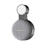 nest mini 第2世代 壁掛けホルダー 保護カバー スピーカー マウント 専用ホルダー ブラケット壁掛け 取付易い ケーブル収納 ねじ止め無し(ブラック)