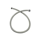 PHASAT蛇口コネクタ、3 / 8インチメス圧縮スレッドX 1 / 2 " i.p.メスストレートスレッド編組ステンレス鋼ホース 32 Inch JH000080B