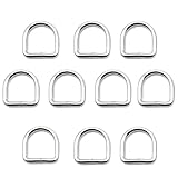 クラフトパーツ屋 ｄカン Ｄカン 金具 溶接 10個 (シルバー, 25ｍｍ)