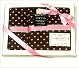 出産祝い ギフト すぐ使える ベビー おむつ替えマット＆おむつポーチ２点/ブラウンピンクハート