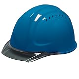 DICプラスチック ヘルメット 通気孔・透明ひさし・スチロールライナー付 SYA-CV-SFE-SYAV-A-SBL-S