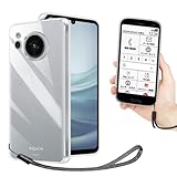 AQUOS sense8 ケース クリア 透明 カバー 【 ストラップ 同梱 】 適用 sense 8 SH-54D SHG11 SH-M26 対応 AQUOSsense8 アクオスセンス8 センス 8 SH 54D SH54D case 【Heofuixt】 ソフト 透明ケース バンパーケース クリアケース 耐衝撃 バンパー 透明カバー 携帯カバー 薄型 軽量 case TPU クリア