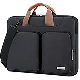 [Lacdo] 360°保護ラップトップスリーブケース 対応機種 13インチ 新しい MacBook Air M5 A3449 (2026)、M4 A3240 2025、M3 A3113、M2 A2681、M1 A2337 A2179 A1932、13インチ MacBook Neo A18 Pro A3404 (2026) コンピューターバッグ、ブラック