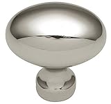 p9176 – 14明るいニッケルソリッド真鍮1 1 / 2インチ楕円形キャビネットノブPulls BELWITH Keeler