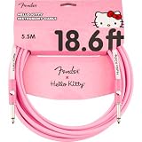Fender フェンダー Fender x Hello Kitty Instrument Cable Pink 18.6フィート ギターケーブル ギターシールド