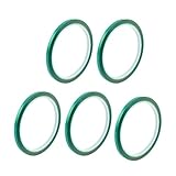 uxcell PET熱テープ PET グリーン 耐熱性 シリコーン 酸性ベース 腐食性 耐高圧性 5個入り