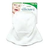 Bumkins 2 Count Contour Soakers, White, Newborn by Bumkins