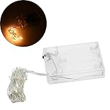 Bchz 4 M 40 LEDストリングフェアリーライトバッテリーPowered防水銅ワイヤ文字列ランプHolidayウェディングパーティークリスマス装飾 4M ホワイト