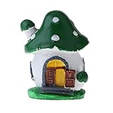 Flameer マイクロ風景置物　キノコハウス 　DIY ガーデン 園芸 盆栽 飾り物　庭の装飾　グリーン　