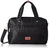 [ラナ] Rana ボストントートバッグ 2WAY無地 1608-4237 クロ (ブラック)