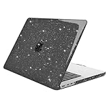 MOSISO 対応機種 MacBook Pro 14インチ ケース M5 M4 M3 M2 M1チップ A3434 A3112 A3185 A3401 A2918 A2992 A2779 A2442(2026 2025-2021発売)、キラキラ 保護 プラスチック ハードシェルカバー(ブラック)