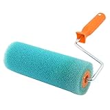 uxcell　ローラー　ペイント　ブラシ　ホーム　ウォール　オレンジ　レッド　ローラーバケ　ハンドル　グリーン　ナイロン