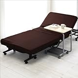 折りたたみ電動リクライニングベッド　OTB-TD　ブラウン リモコン操作で簡単リクライニング【ws】