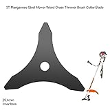 Yosoo 芝刈り機ブレード 替え刃 3T先端ブレード 草刈り機 替え刃 特殊コーティング刃 25.4cm 芝刈り機アクセサリー 芝刈機雑草 刈り取り機交換用 芝刈り機 替え刃 マンガン鋼製 インスト