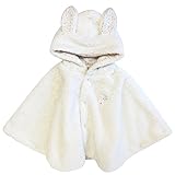 (ボリボンウーフ)boribon oeuf ボア ケープ/ポンチョ/くま/うさぎの耳付き/防寒/アウター フェルム(ぞう/花柄/オーガニック)/オフ