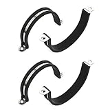 uxcell パイプクリップホースクランプ 55mm径 ゴム製のR形状 304ステンレススティール 4個入り