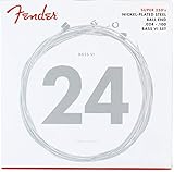 Fender エレキベース弦 Super 250 Guitar Strings, Nickel Plated Steel, Ball End, 250B6 BASS VI .024-.084