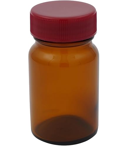 Amazon.co.jp: 上園容器 規格瓶(広口) 茶褐色 85.5mL No.8