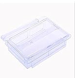 物品棚 冷蔵庫棚収納ラック引き出しパーティション留め具式収納棚プラスチック収納棚棚ラック多機能 ( Color : Clear )