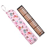 楽しく計算おしゃれそろばんセット(木製・23桁)　うさちゃんバンビと森のおともだち（ピンク）　日本製　N5708320