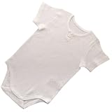 半そでグレコロンパース70cm:オーガニックコットン100%のフラワーメッシュ素材