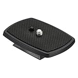 PATIKIL 三脚クイックリリースプレート 35 mm カメラ三脚アダプター マウント部品交換用 マウントプレート 三脚用 モデル5 ブラック