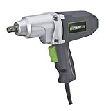 Genesis GIW3075K 7.5-Amp 1/2-Inch Impact Driver Kit with Detent Pin Anvil, Grey/Green [並行輸入品]