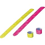 【単品/色指定不可品】安全反射リストバンド 【手首 はんしゃ 防犯 ぼうはん 夜道 夜の散歩 夜ランニング 交通安全 蛍光色 取り外し簡単 簡単装着 150】
