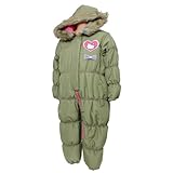 【550019 Hello Kitty(ハローキティ) フェイクファー付フードジャンプスーツ［ベビー］】 (90サイズ, 56カーキ)