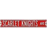 Rutgers Scarlet Knights Authenticストリートサイン" Avenue " 36 " x 6 "