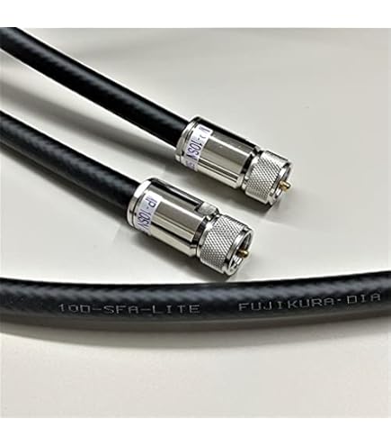 フジクラ同軸ケーブル　10D-SFA 15m Amazon | 10DSFA(10D-SFA)-LITE 15m 両端50ΩMP接栓付 フジクラ 固定局