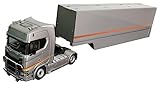 ティーケーカンパニー (TK.Company) KENGFAI 1/64 スカニア transport vehicle Silver トレーラーヘッド ＋ セミトレーラー セット 完成品