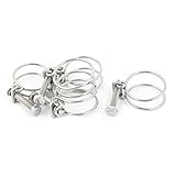 uxcell　ワイヤバンド　ホースバンド　45mm直径　5個入り