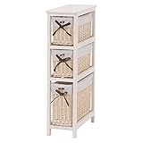 家具 便利 おしゃれ チェスト(アンティークホワイト) 101575700