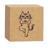 デコレ(Decole) コーポレーション お猫ライフスタンプ ヨガ 23×23×h23mm ST-90745