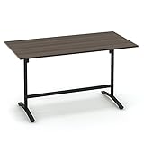 コクヨ   ミーティングテーブル ビエナ MT-V189HE6AMG5-E 天板固定ハイタイプ ブラック アッシュブラウン