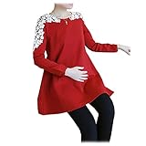 Spinas(スピナス) マタニティ ウェア ワンピース リボン 花柄 （レッド） (XXL)